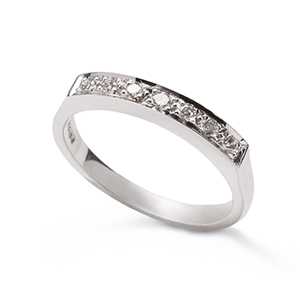 Brilliant Cut seven stone "half" eternity ring