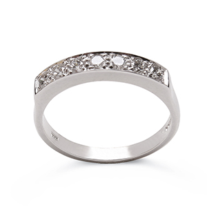 Brilliant Cut seven stone "half" eternity ring