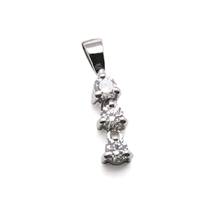 Diamond "Trilogy" Pendant