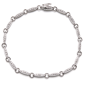 Diamond Seventy Nine Stone Bracelet