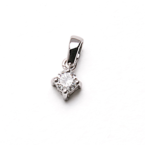 Diamond Single Stone Pendant
